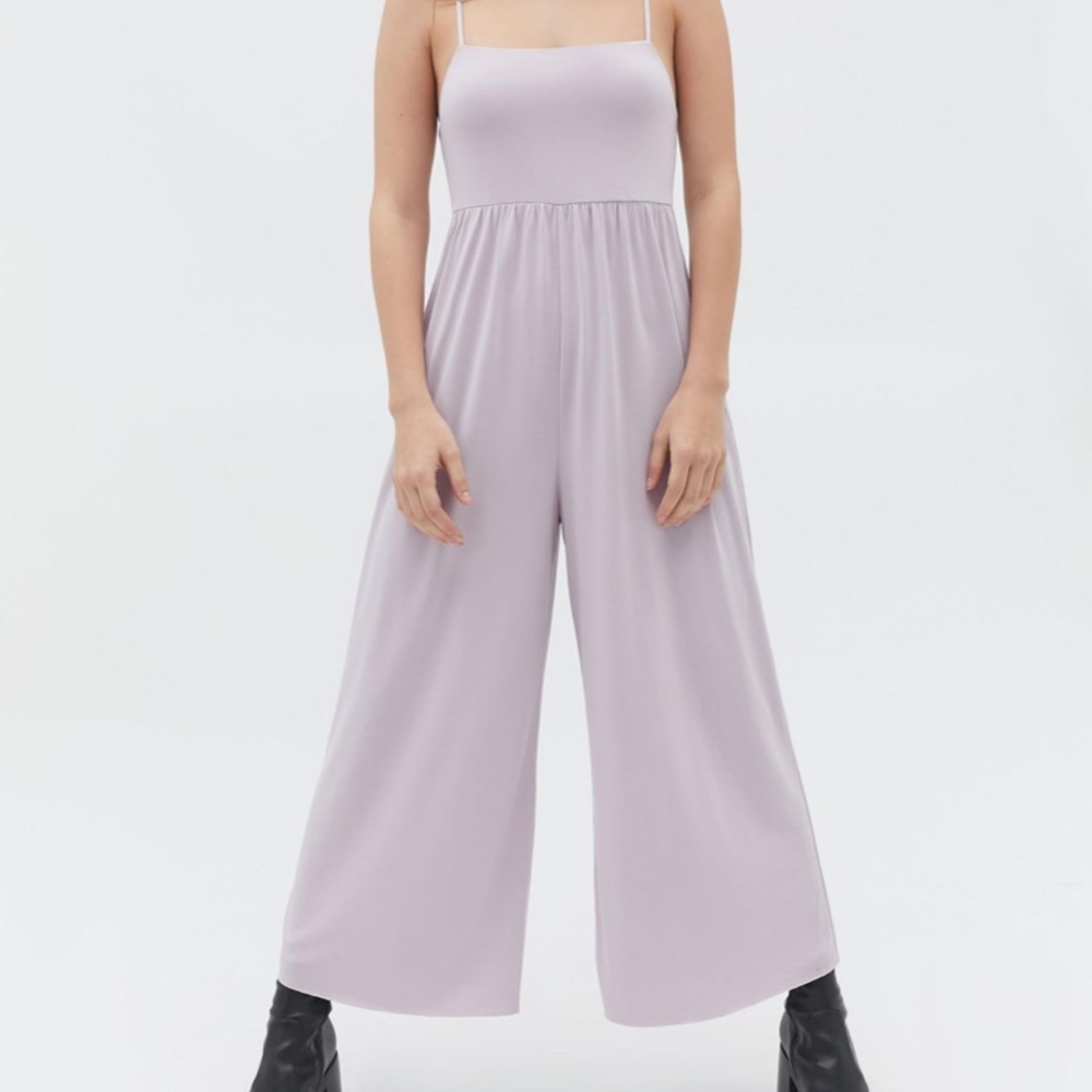 Urban Outfitters Lavender Wide Leg Jumpsuit Long Purple